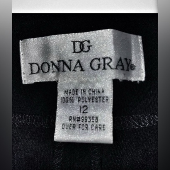 DG Donna Gray Black Slacks SIZE 12 - Picture 4 of 5